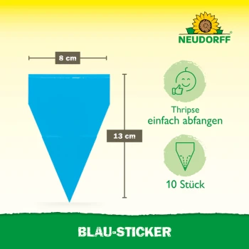 Neudorff Blauwe Stickers 8 x 13 cm, 10 stuks, tegen trips