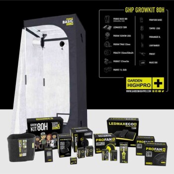 Garden Highpro 80x80x180 cm Growbox Set LEDMAXECO 150W -B Ware