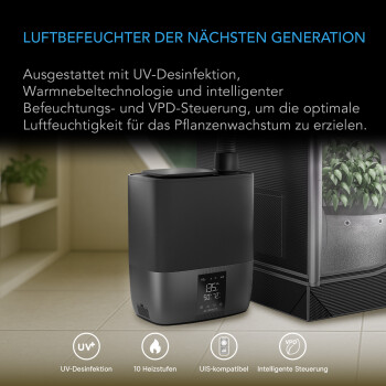 AC Infinity CLOUDFORGE T5 luchtbevochtiger 9 liter met...