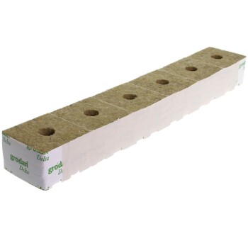 Grodan Steenwol blok klein gaatje 10x10x6,5cm 6 Stuks.