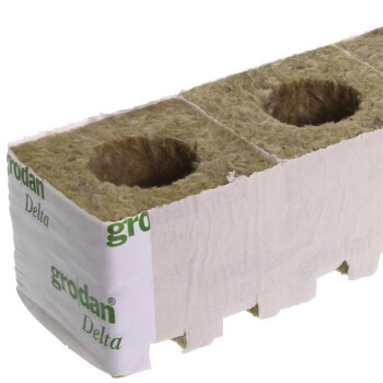 Grodan Steenwol blok gr. Gat 7,5X7,5X6,5cm 384 stk. Karton