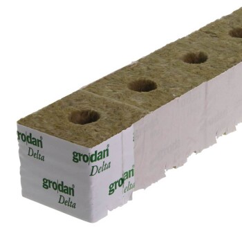 Grodan Steenwol blok kl. Gat 7,5X7,5X6,5cm 96 Stk.