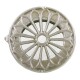 Ventilatorrooster van gegoten aluminium ø125mm