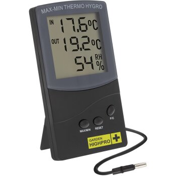 GHP thermo -en hygrometer met externe sensor 1,5Mtr