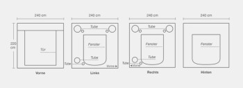 HOMEbox Ambient Q240+ 240 x 240 x 220 cm