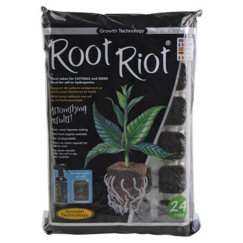 Root Riot biologische Plantstarterblokjes Tray met 24 stuks