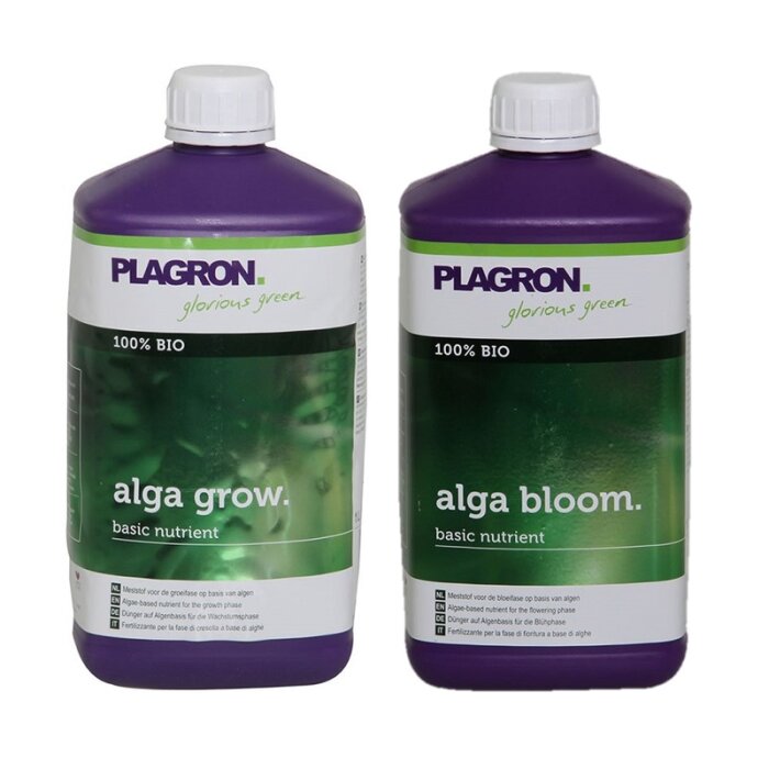 Plantenvoeding set - Plagron Alga 100% Natural voor aarde 2x 1Ltr