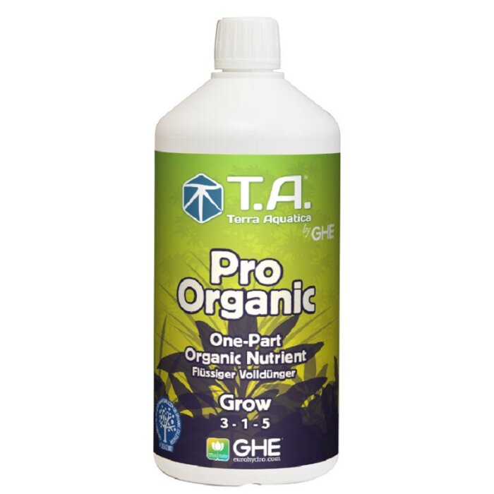 GHE Pro Organic Grow volledige meststof 1L, 5L
