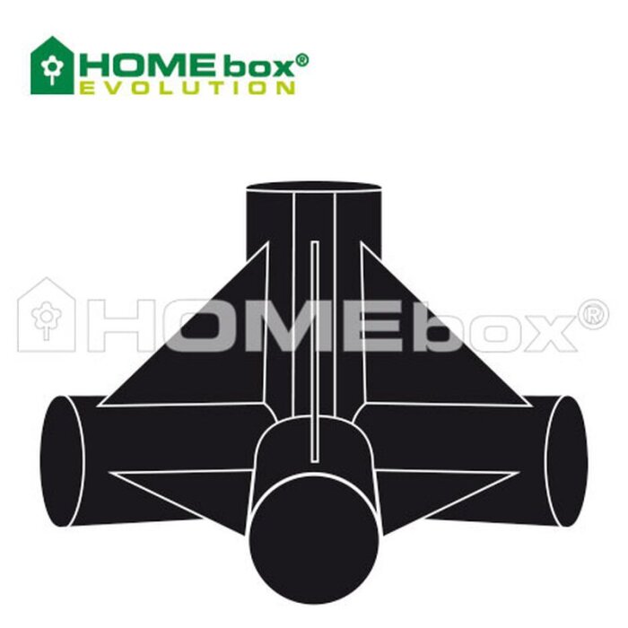 HOMEbox® 4T Kruisverbinding ø22mm - 2 Stuks