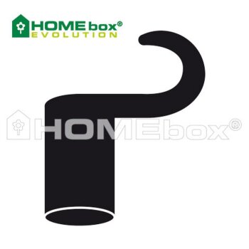 HOMEbox&reg; Bevestigingshaken, lang &oslash;16mm - 4 Stuks