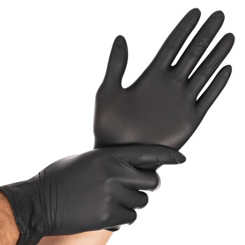 Nitril Handschoenen Zwart - Maat S/M/L/XL - Doos 100 stuks