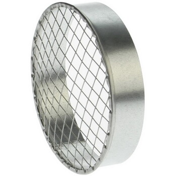 Luchtrooster, rond ø100mm t/m 250mm