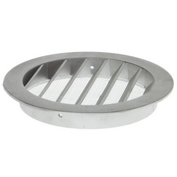 Luchtrooster, wanduitvoering ø100mm t/m 160mm