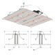 LUMii Black Blade LED Kweeklamp 400W Full Spectrum