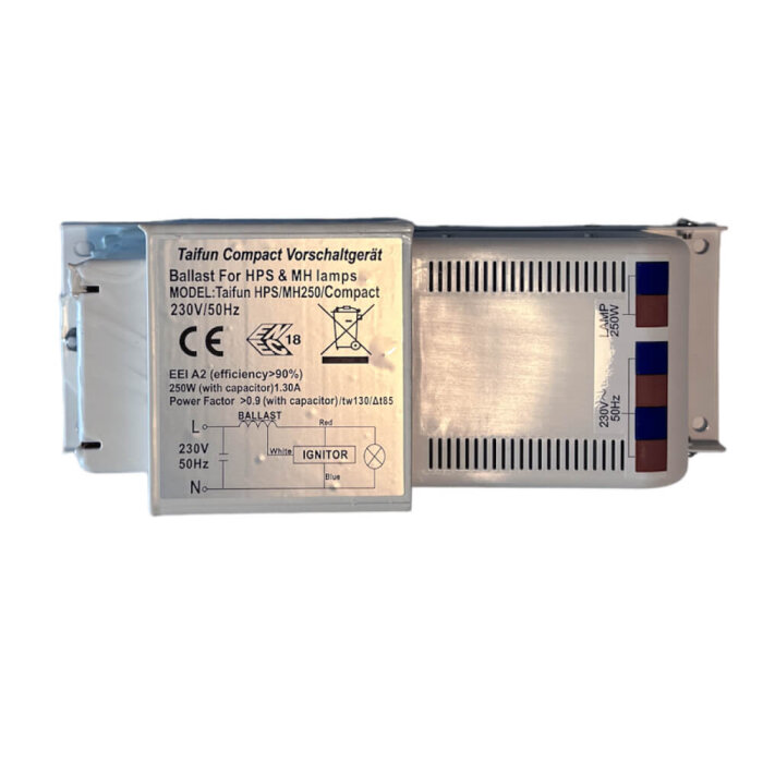 Voorschakelapparaat (VSA) 250W voor MH- en HPS lampen